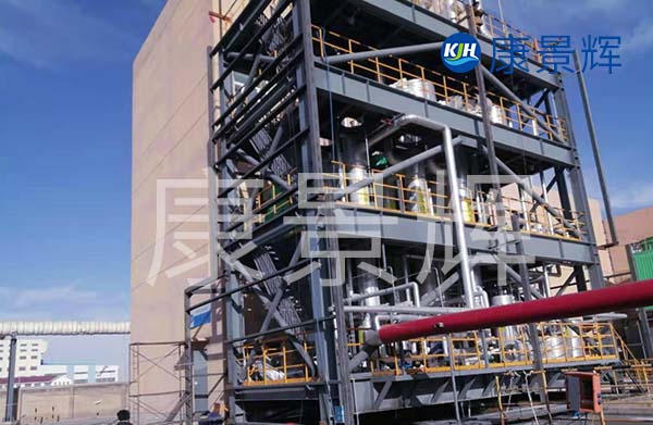 強(qiáng)制循環(huán)多效蒸發(fā)器析出晶體后，晶體并不會在多效蒸發(fā)器的分離器中停留太長時(shí)間